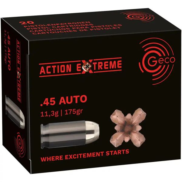 Geco .45 Auto Action Extreme 175 gr, 20 Schuss