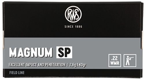 RWS .22 WMR Field Line Magnum SP 40grs package