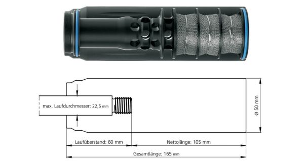 ERA-Silencer SOB 3D Schalldämpfer 5,7mm (.224)