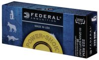Federal Ammunition .223 Rem 55 gr Power Shock Soft Point