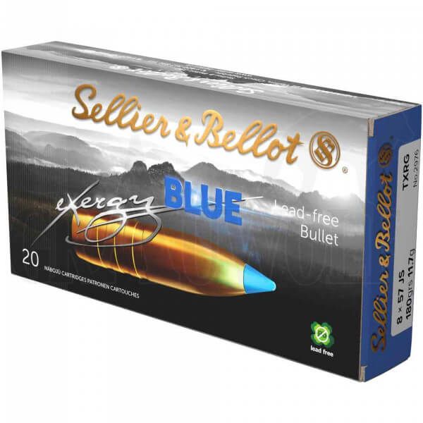 Sellier & Bellot 8x57IS TXRG blue 180grs, 20 Schuss