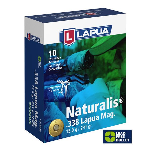 Lapua .338 Lapua Mag Naturalis 231 gr, 10 Schuss
