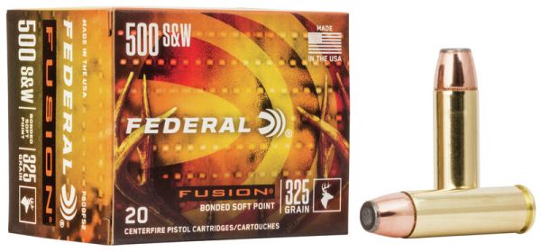 Federal .500 S&W Fusion BSP 325grs, 20 Schuss
