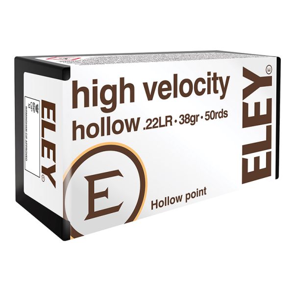 Eley .22lr High Velocity Hollow 38grs KK-Munition