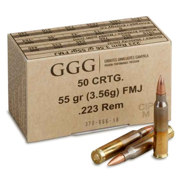 GGG .223 Rem. FMJ 55grs 50 Schuss