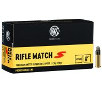 RWS .22lr Rifle Match S 40grs, 50 Schuss