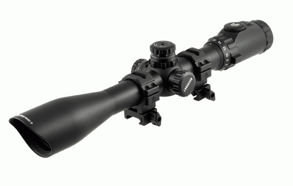 UTG Zielfernrohr 4-16x44mm ZF mit 36-farbiges Mil-dot, mit Montage