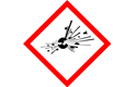 GHS-Symbol - Explosivstoffe und Gegenstände, die Explosivstoffe enthalten