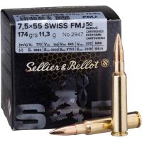 Sellier & Bellot 7,5x55 VLM BT 174 gr, 50 Schuss