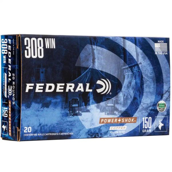 Federal .308 Win Power-Shok Copper 150 grs